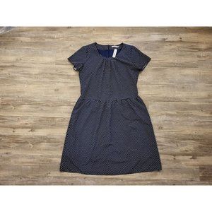 Mikarose Navy & White Polka Dot Dress